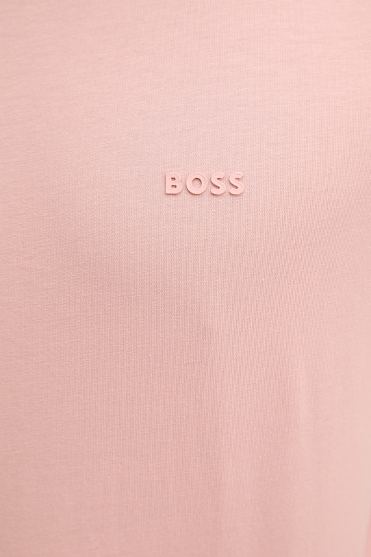 Bombažna kratka majica BOSS roza 50468347