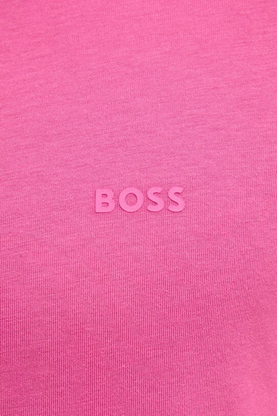 Хлопковая футболка BOSS 50468347 розовый