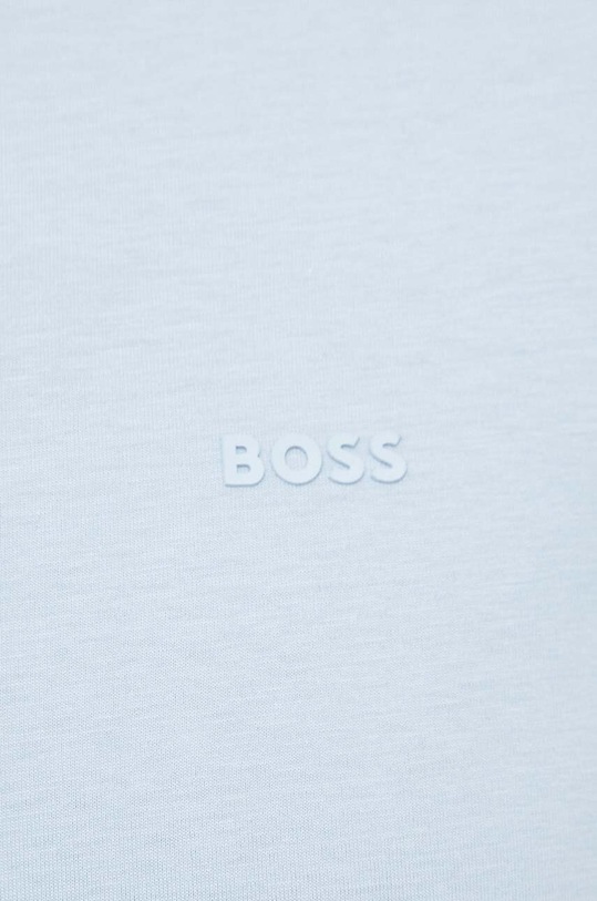 Bombažna kratka majica BOSS 50468347 modra