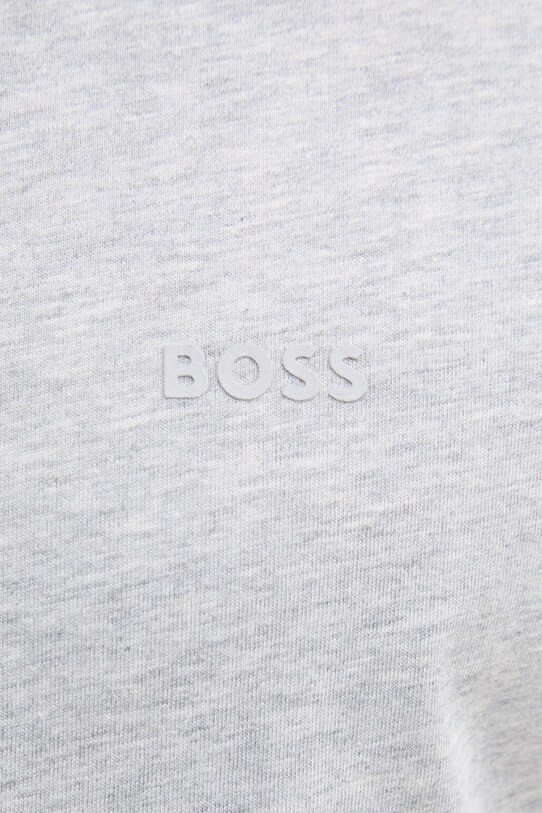 Хлопковая футболка BOSS 50468347 серый