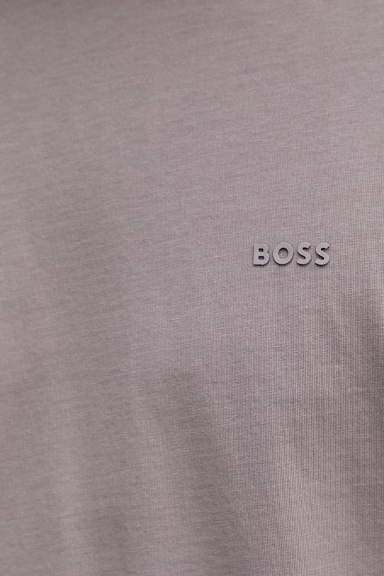 BOSS T-shirt męski bawełniany Thompson 01 50468347 brązowy