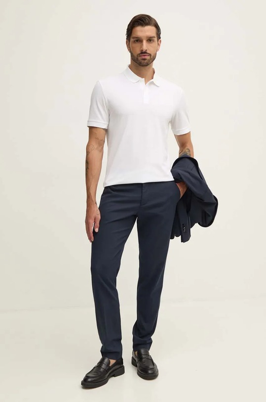 BOSS polo de bumbac 50468362 alb AA00