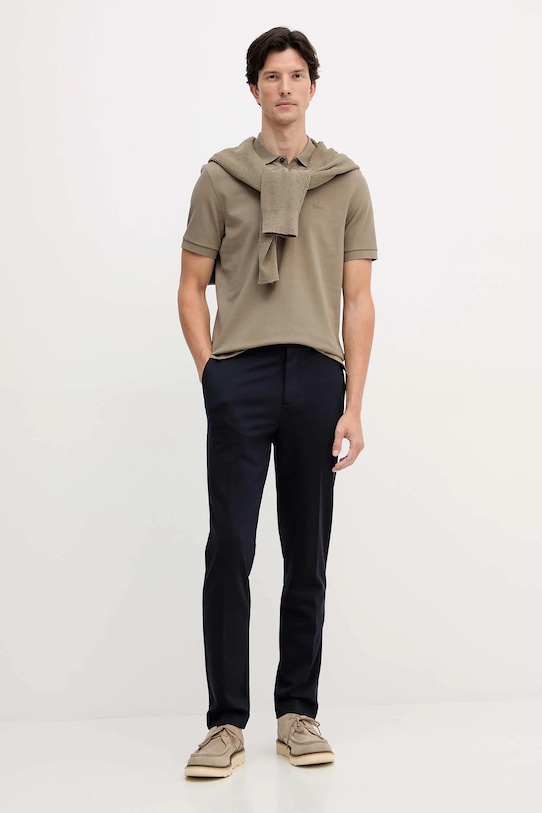 BOSS polo bawełniane 50468362 beżowy AA00