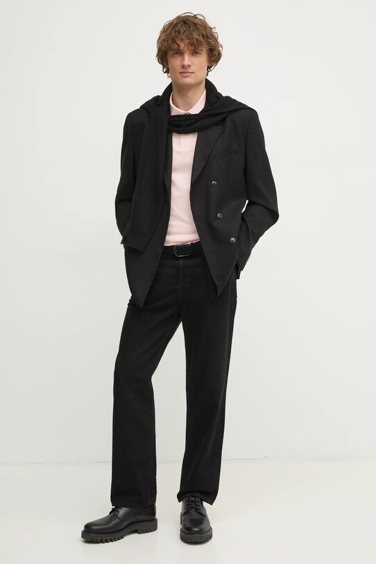 BOSS polo bawełniane 50468362 różowy AA00