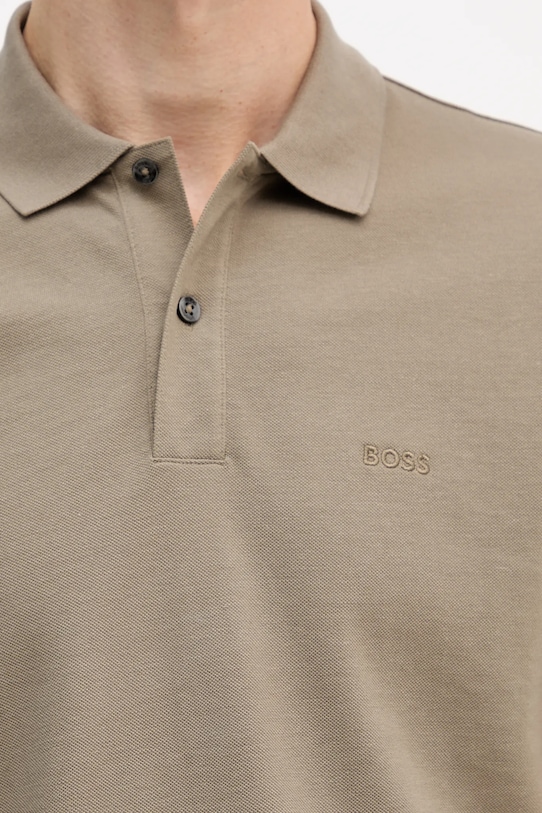 BOSS polo bawełniane Pallas 50468362 zielony