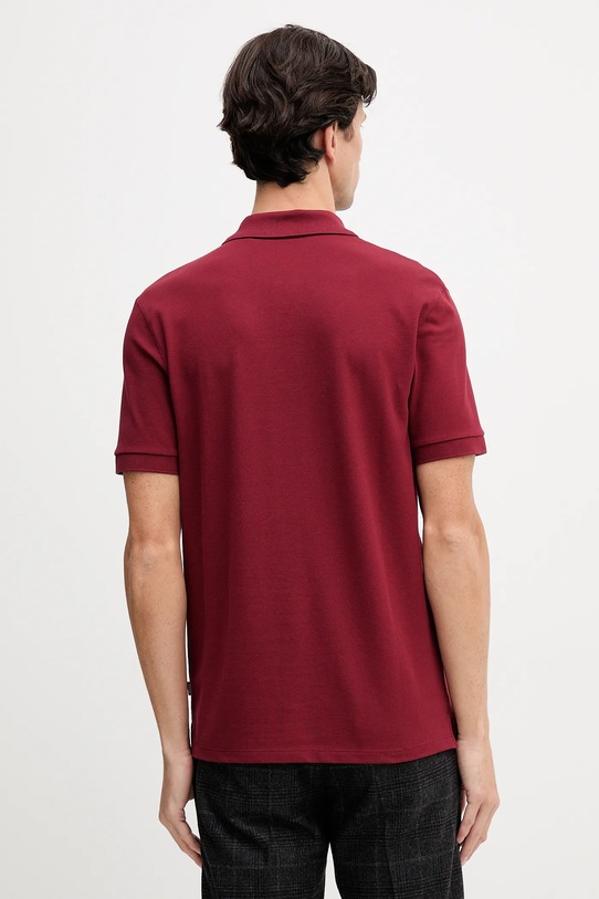 Odzież BOSS polo bawełniane 50468362 bordowy