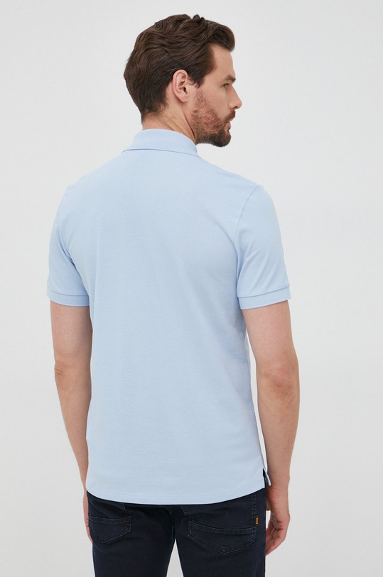 Odzież BOSS polo bawełniane 50468362 niebieski