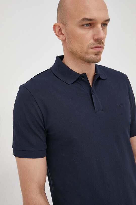 BOSS polo de bumbac bleumarin 50468362