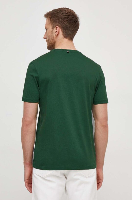 Одежда Хлопковая футболка BOSS 50468395 зелёный