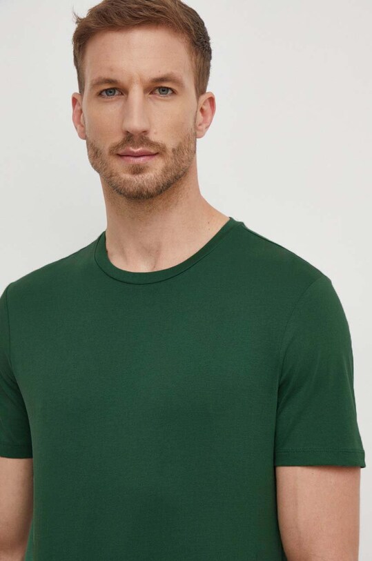 Хлопковая футболка BOSS зелёный 50468395