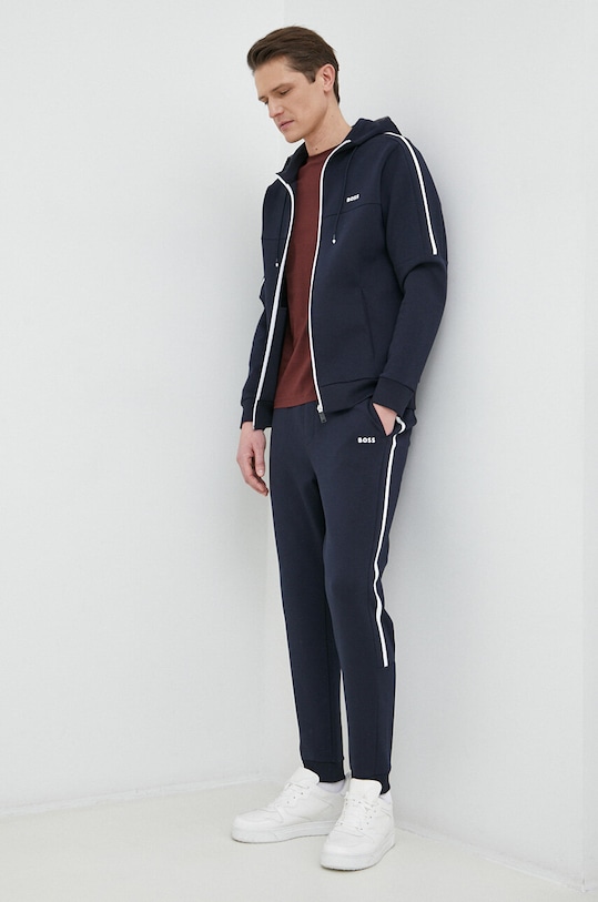 Хлопковая футболка BOSS 50468395 бордо AA00