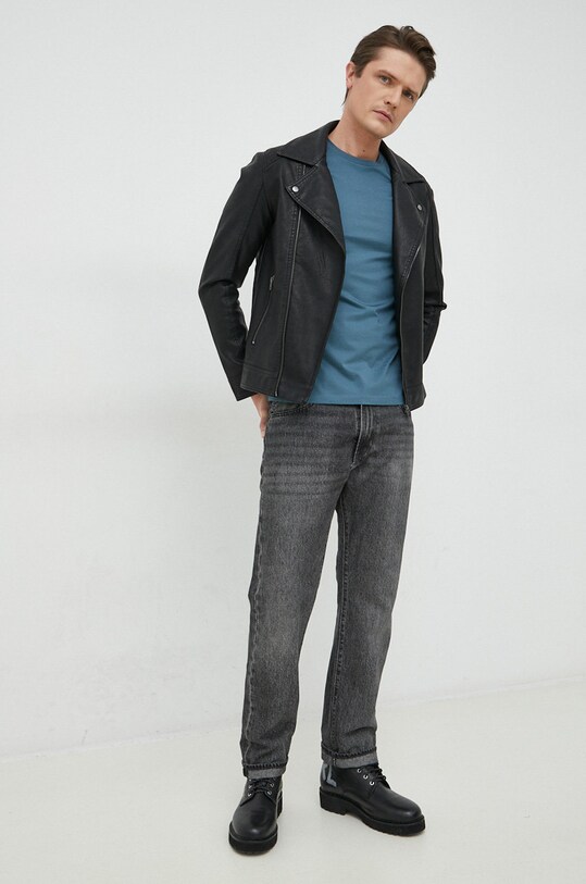 BOSS t-shirt bawełniany 50468395 granatowy AA00