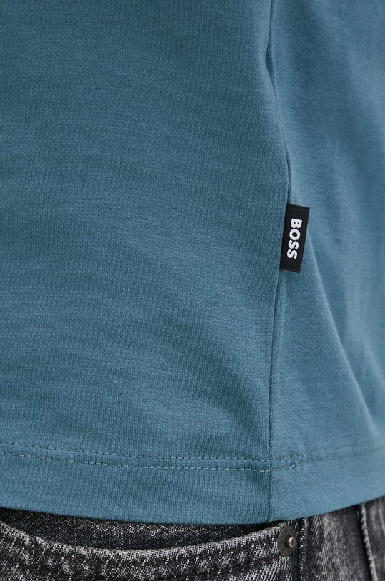 BOSS t-shirt bawełniany 50468395 granatowy