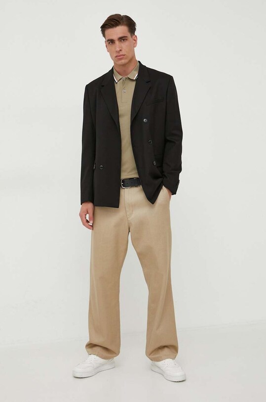 BOSS polo bawełniane 50469360 zielony AA00