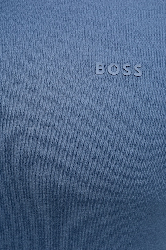 Памучна тениска с яка BOSS 50469360 син