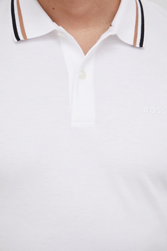 BOSS polo in cotone 50469360 bianco