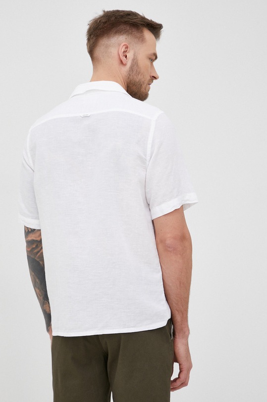 Calvin Klein cămașă de in alb K10K109521.PPYY