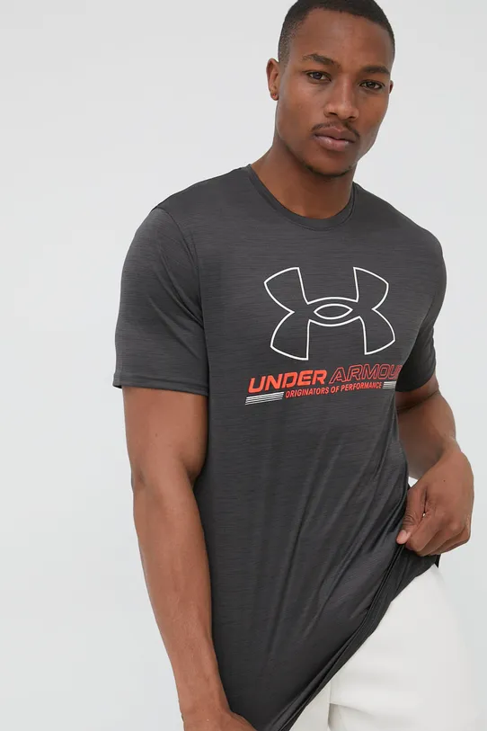 Under Armour tricou de antrenament Training Vent Graphic 1370367 gri 1370367