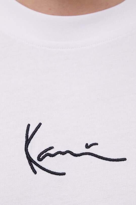 Karl Kani t-shirt bawełniany KKMQ12002WHT biały