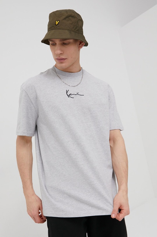 Karl Kani t-shirt aplikacja szary KKMQ22001GRY