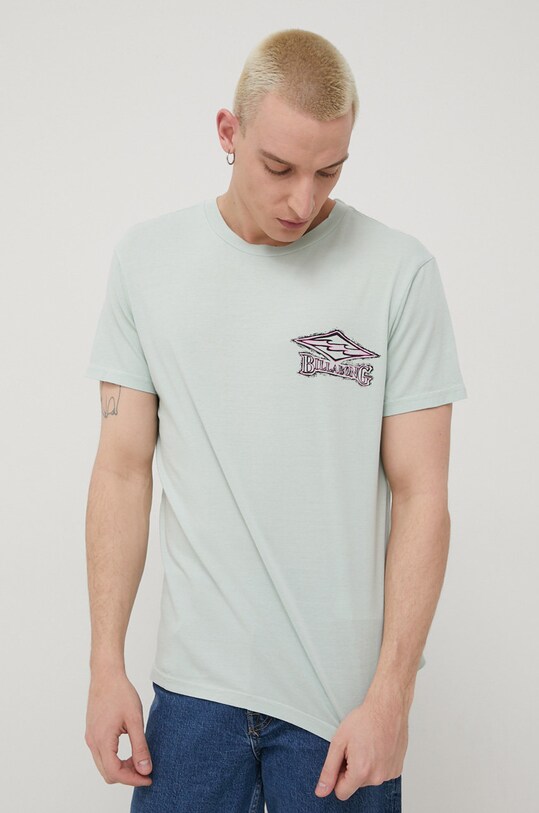 Βαμβακερό μπλουζάκι Billabong C1SS35BIP2 πράσινο SS22