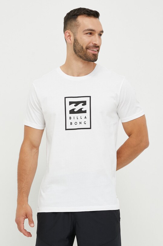 Βαμβακερό μπλουζάκι Billabong λευκό C1SS63BIP2