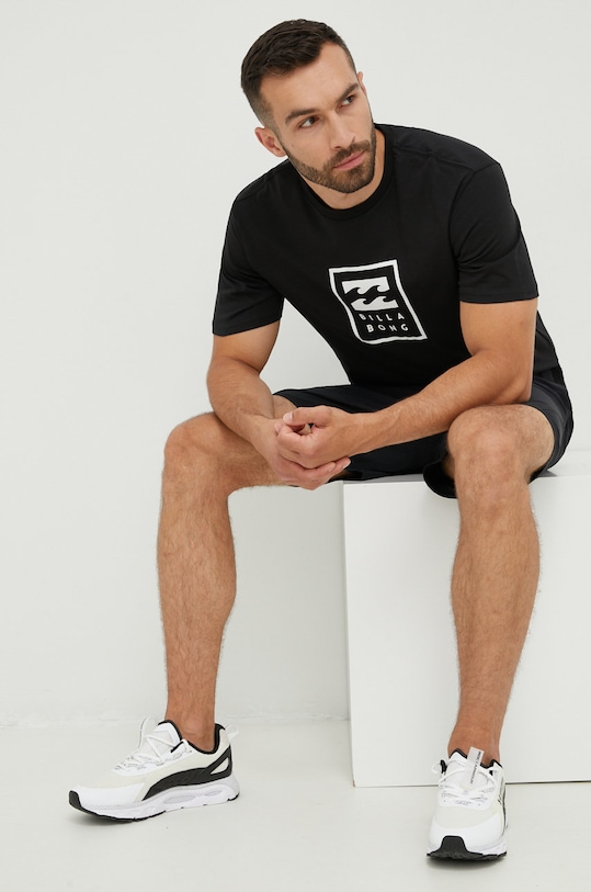 Billabong t-shirt bawełniany C1SS63BIP2 czarny AW22