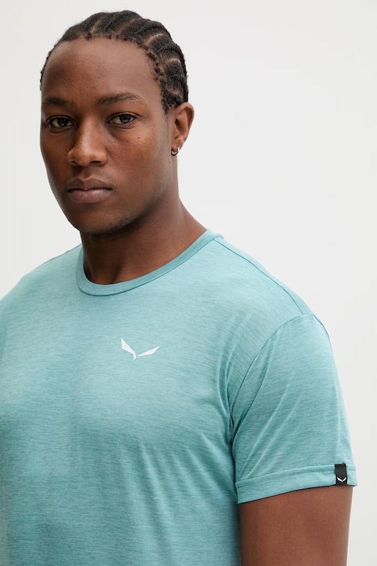 Salewa t-shirt sportowy Puez Melange turkusowy 00.0000026537