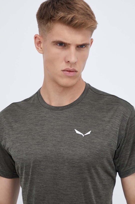 Salewa t-shirt sportowy Puez Melange Dry zielony 00.0000026537