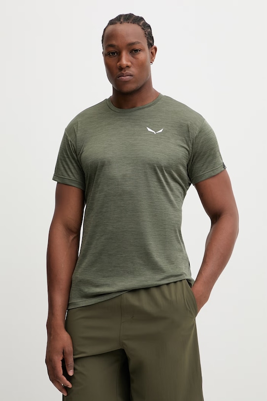 Salewa t-shirt sportowy Puez Melange zielony 00.0000026537