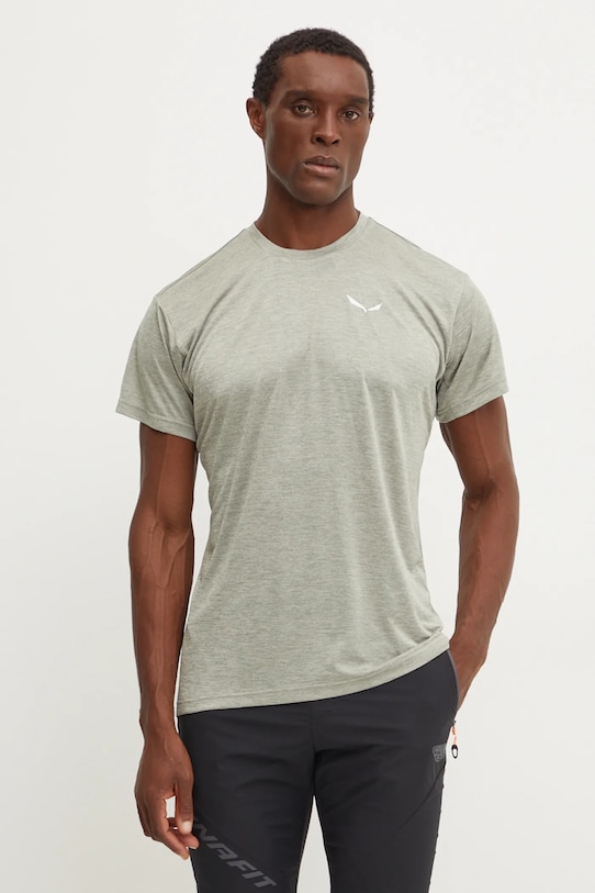 Sportska majica kratkih rukava Salewa Puez Melange bez uzorka zelena 00.0000026537