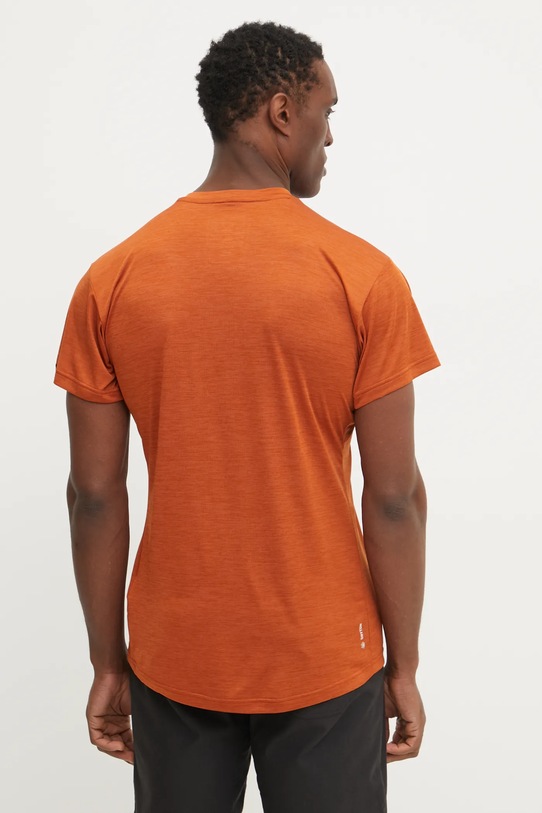 Odzież Salewa t-shirt sportowy Puez Melange 00.0000026537 brązowy