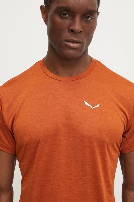 Salewa t-shirt sportowy Puez Melange brązowy 00.0000026537