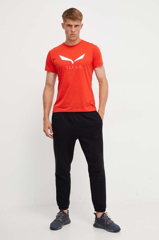 Salewa tricou sport Solidlogo 00.0000027018 rosu SS25