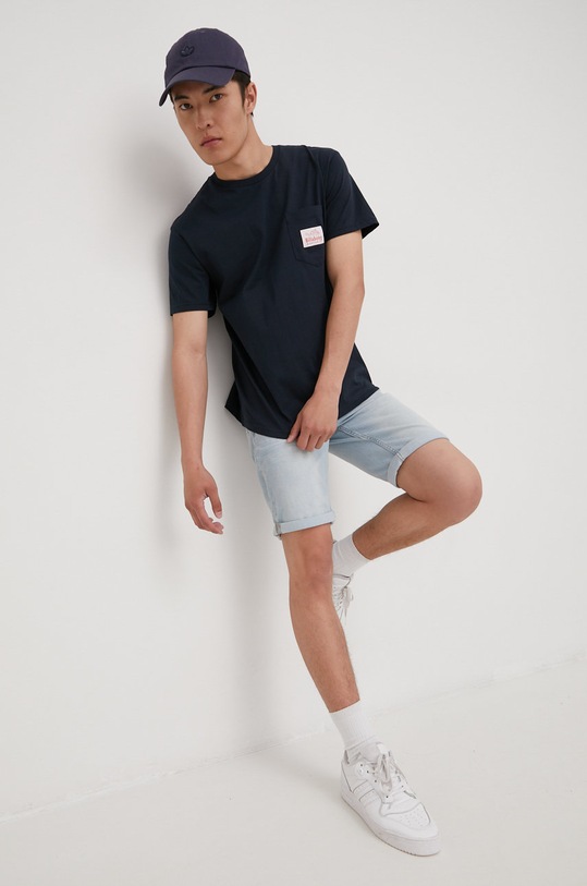 Bavlněné tričko Billabong C1SS55BIP2 námořnická modř SS22