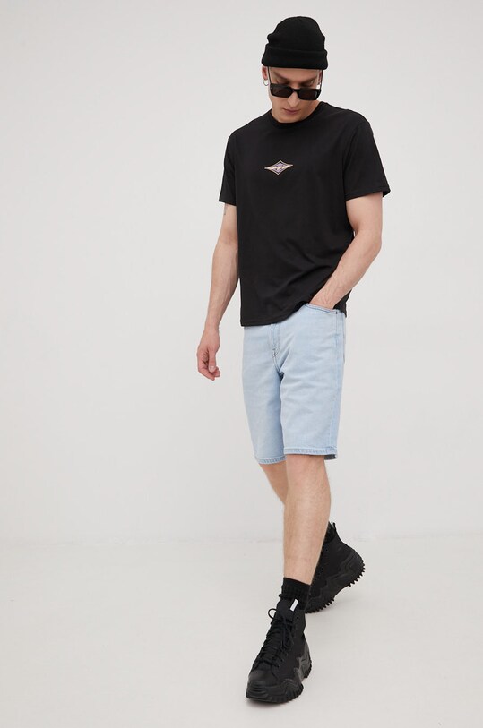 Billabong t-shirt bawełniany nadruk czarny C1SS70BIP2