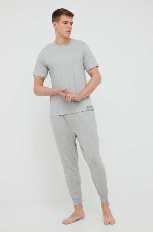 Gornji dio pidžame Calvin Klein Underwear 000NM2254E.PPYY siva SS22