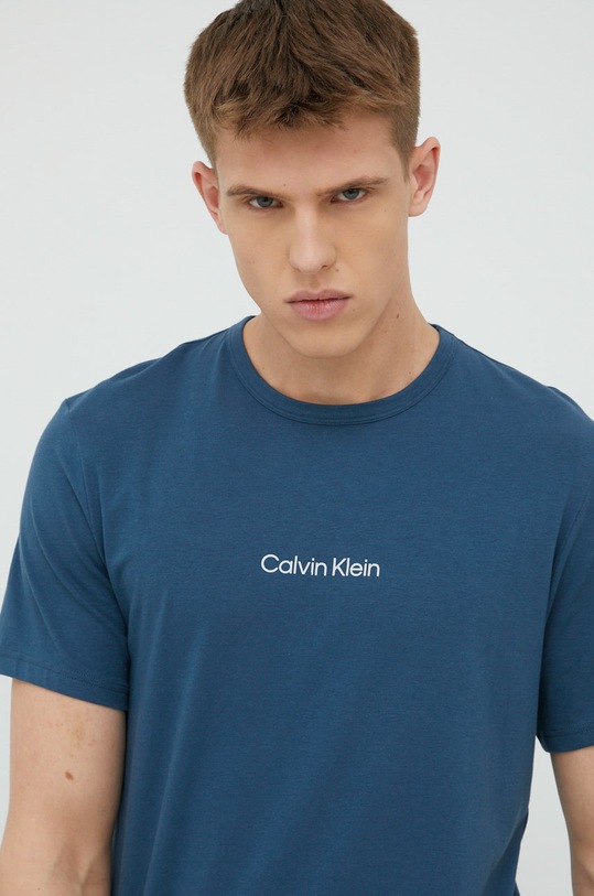 Calvin Klein Underwear t-shirt piżamowy turkusowy 000NM2170E.PPYY