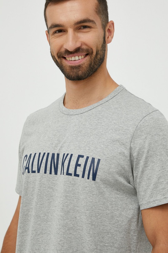 Calvin Klein Underwear t-shirt piżamowy bawełniany szary 000NM1959E.PPYY