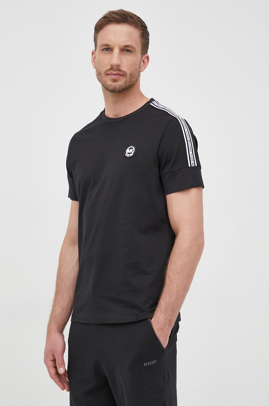 Michael Kors t-shirt bawełniany CS250Q91V2 bawełna czarny CS250Q91V2