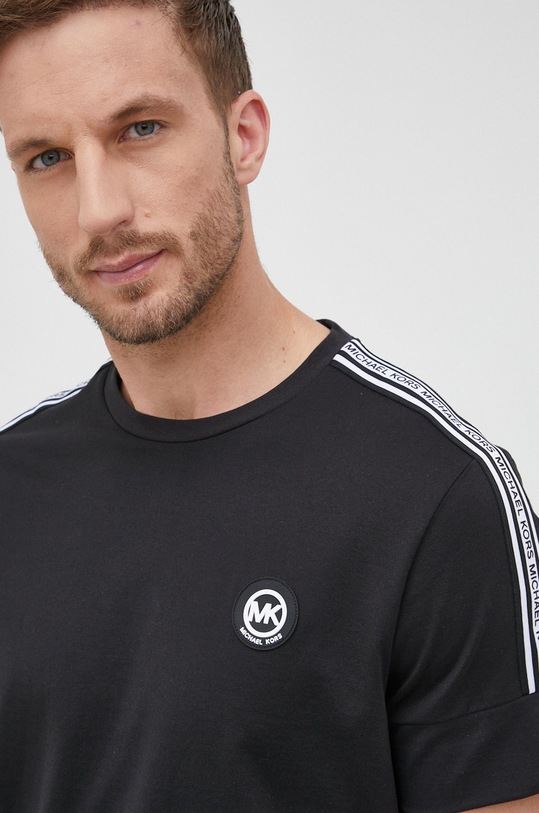 Michael Kors t-shirt bawełniany CS250Q91V2 czarny CS250Q91V2