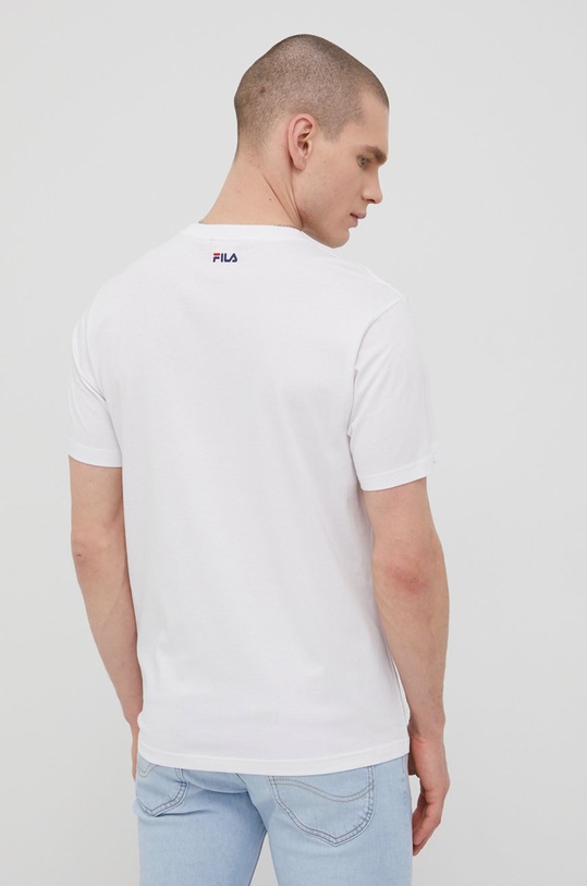 Odzież Fila t-shirt bawełniany Bellano FAU0067 biały