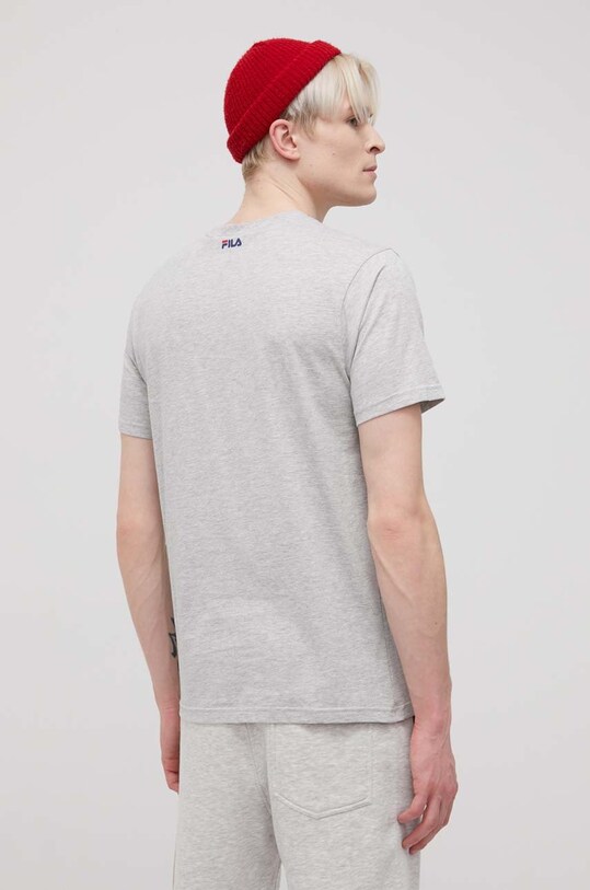 Одежда Хлопковая футболка Fila FAU0067 серый