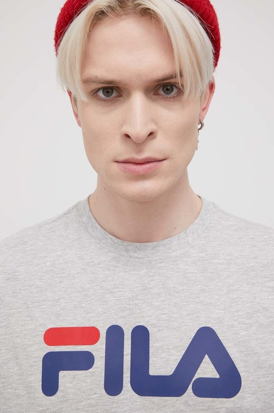 Fila t-shirt bawełniany Bellano szary FAU0067