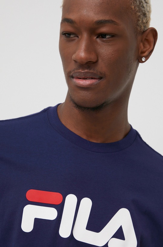 Fila t-shirt bawełniany Bellano granatowy FAU0067