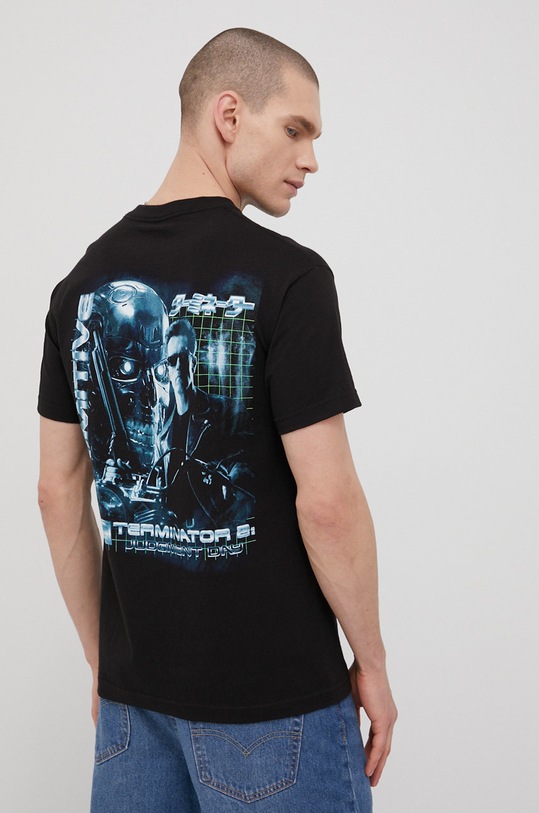 Odzież Primitive t-shirt bawełniany x Terminator papho2135.blk czarny