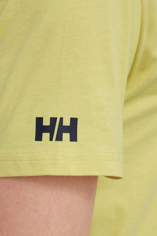 Хлопковая футболка Helly Hansen 34222 жёлтый