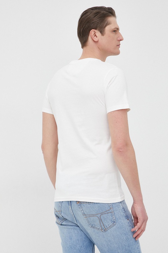 Odzież La Martina t-shirt bawełniany CCMR05 beżowy