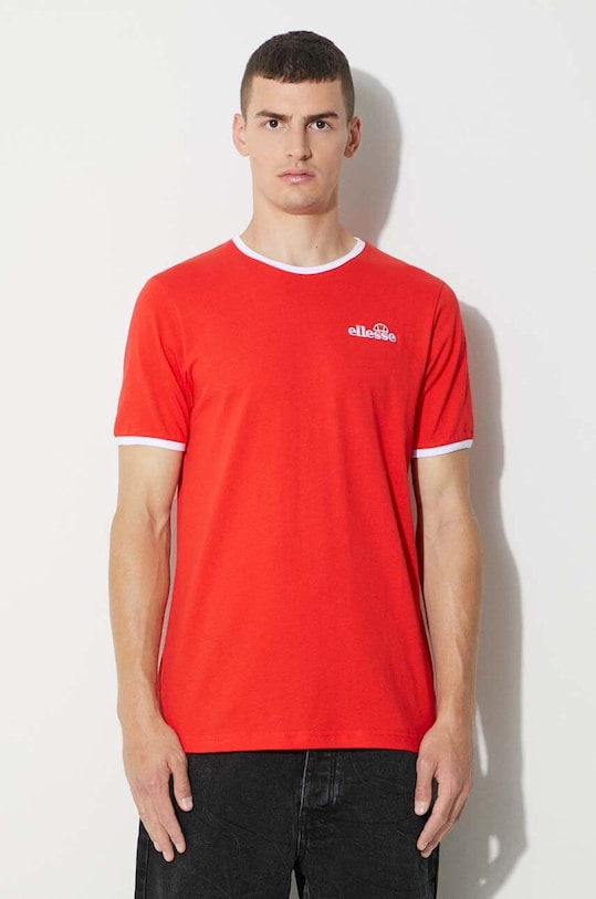 Ellesse t-shirt wzorzyste czerwony SHL10164