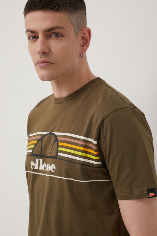 Хлопковая футболка Ellesse зелёный SHM13827